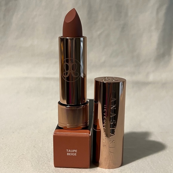 💋NIB💋 ANASTASIA BEVERLY HILLS ✨Taupe Beige✨ Satin Lipstick (pink beige satin) - Picture 2 of 11